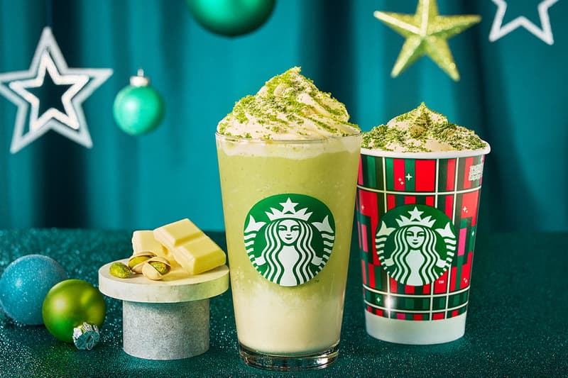 スターバックスからピスタチオとホワイトチョコのクリーミーな味わいが特徴の新作ドリンクが登場 starbucks holiday melty white pistacchio frappucino moca release info