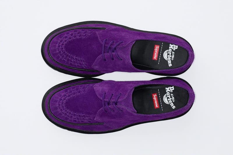 シュプリームxドクターマーチンによる2023年秋冬シーズンのコラボシューズが発売 supreme dr martens 2023 fall winter collab footwear release info