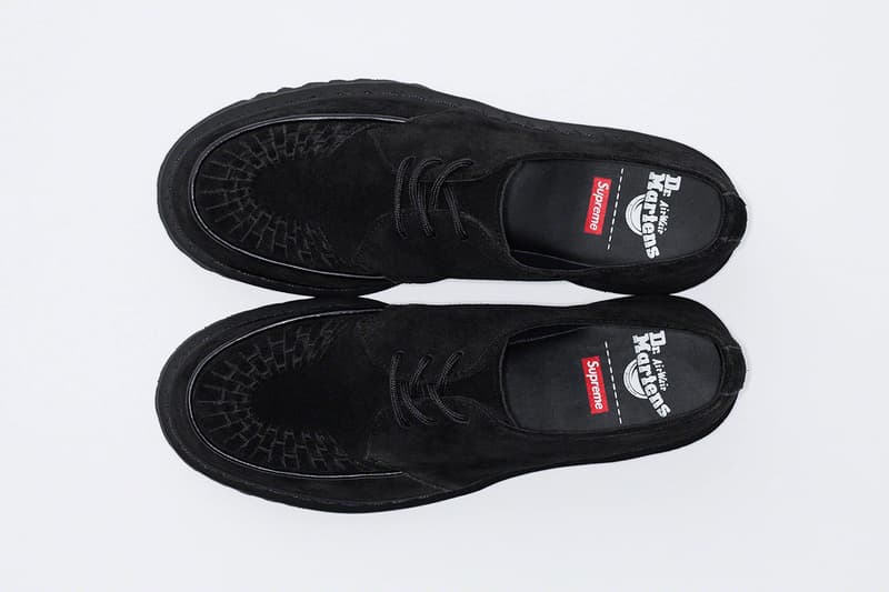 シュプリームxドクターマーチンによる2023年秋冬シーズンのコラボシューズが発売 supreme dr martens 2023 fall winter collab footwear release info