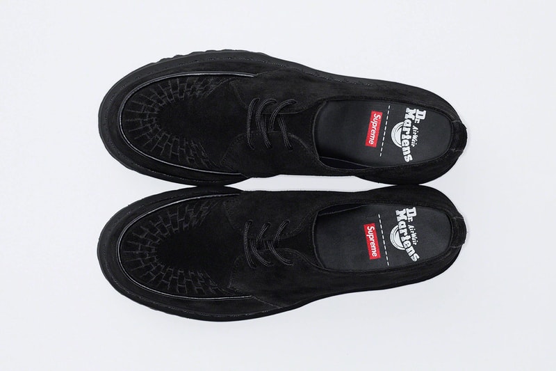 シュプリームxドクターマーチンによる2023年秋冬シーズンのコラボシューズが発売 supreme dr martens 2023 fall winter collab footwear release info