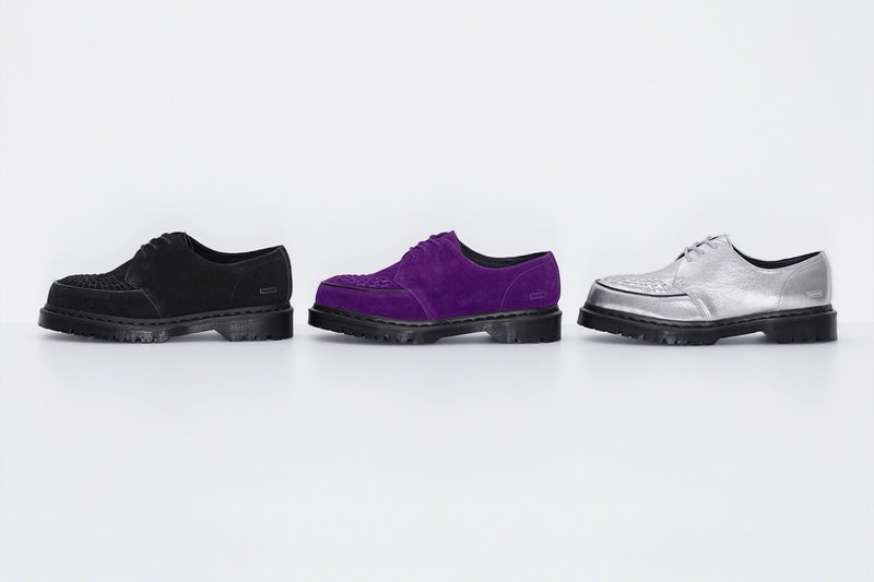 シュプリームxドクターマーチンによる2023年秋冬シーズンのコラボシューズが発売 supreme dr martens 2023 fall winter collab footwear release info