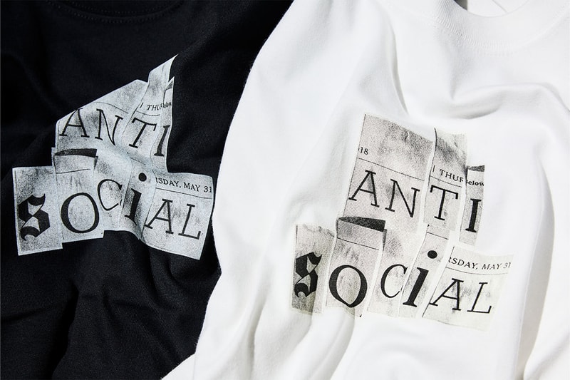 アンチソーシャル x フラグメント x ウィークエンドが販売開始 Anti Social Social Club x fragment design x WEEKEND のコラボアイテムが販売開始