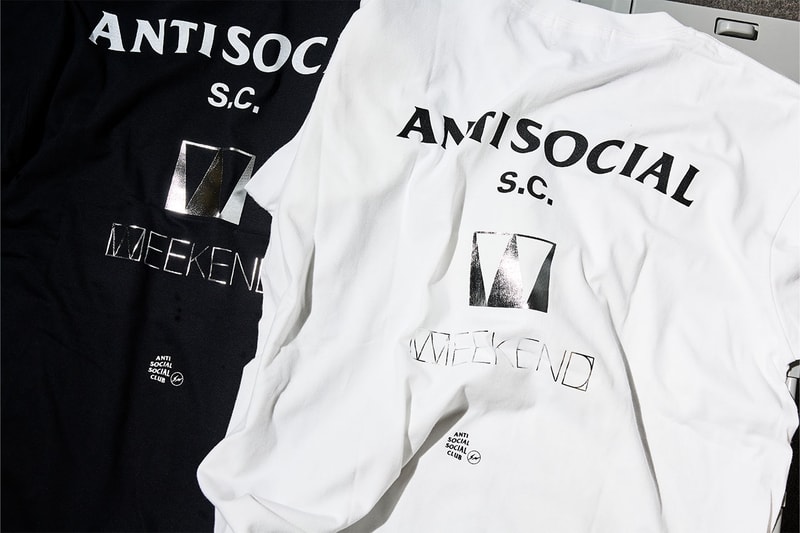 アンチソーシャル x フラグメント x ウィークエンドが販売開始 Anti Social Social Club x fragment design x WEEKEND のコラボアイテムが販売開始