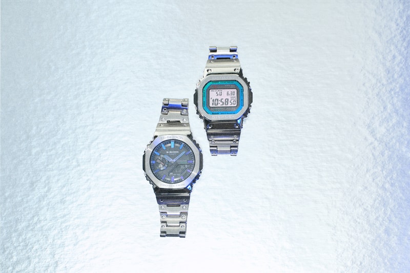 生誕40周年を迎えたGショックが最新シリーズの“ポリクロマティック アクセンツ”をリリース G-SHOCK GM-B2100PC-1A GM-B2100BPC-1A GMW-B5000PC-1 GMW-B5000BPC-1 Polychromatic Accents Multi-Color Gradient Watches Stainless Steel