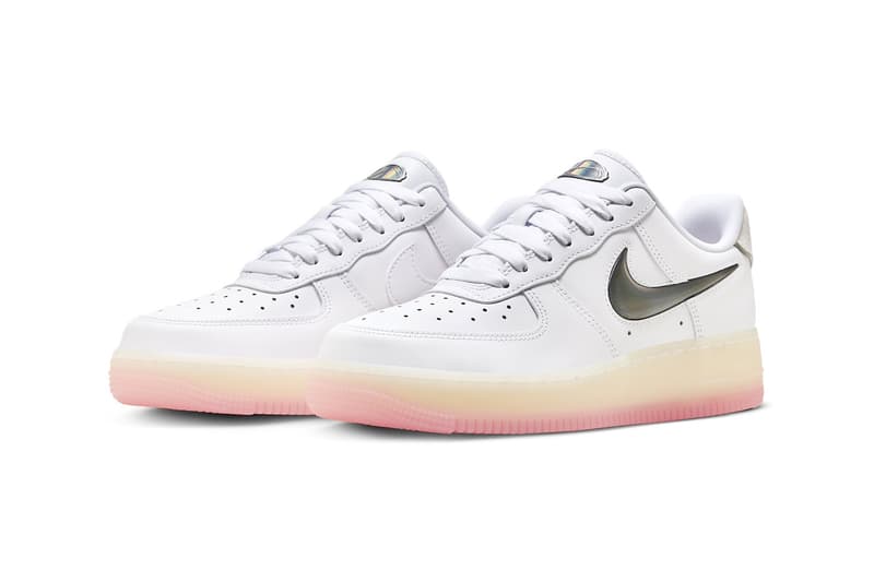 ナイキから七色に輝くシルバースウッシュの新作エアフォース1 “チャイニーズニューイヤー”が登場 Nike Air Force 1 Low Chinese New Year FZ5741-191 White/Photon Dust-Pale Vanilla-Pink spring 2024 year of the dragon celebration 