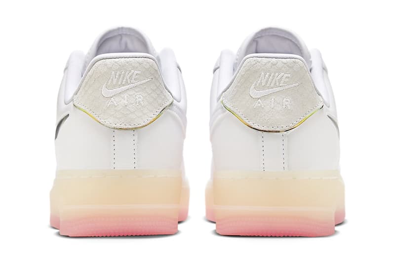 ナイキから七色に輝くシルバースウッシュの新作エアフォース1 “チャイニーズニューイヤー”が登場 Nike Air Force 1 Low Chinese New Year FZ5741-191 White/Photon Dust-Pale Vanilla-Pink spring 2024 year of the dragon celebration 