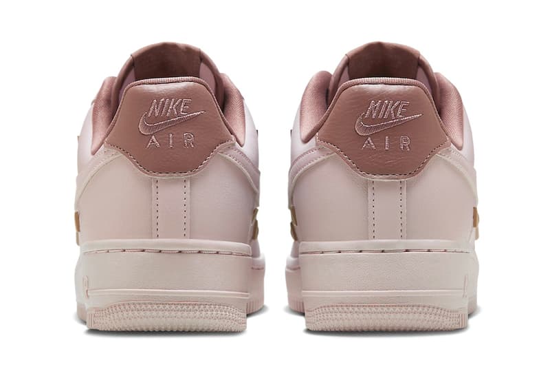 ナイキからゴールドのミニスウッシュを飾ったエアフォース1の新色が登場 Official Look at the Nike Air Force 1 Low LX "Pink Oxford" HF0735-001  Pink Oxford/Smokey Mauve classic sneaker shoe spring 2024