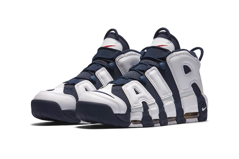 2024年のパリオリンピックに向けてナイキ エアモアアップテンポ オリンピックがカムバック Nike Air More Uptempo "Olympic" To Return Next Summer White/Midnight Navy-Metallic Gold-University Red FQ8182-100 august 2024 retro high top basketball shoe