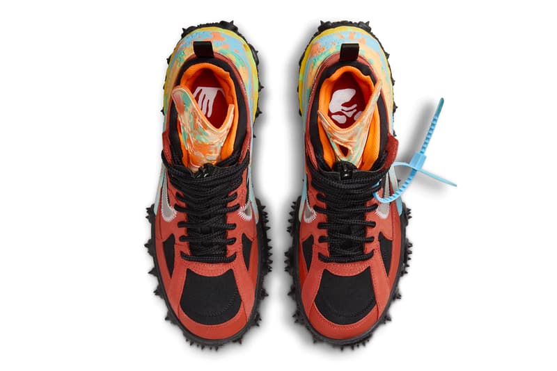 オフホワイト™ x ナイキ エアテラフォーマから新たに2カラーがお目見え Off-White™ Nike Air Terra Forma Archaeo Brown Mantra Orange Release info store list buying guide photos price DQ1615-800 DQ1615-200