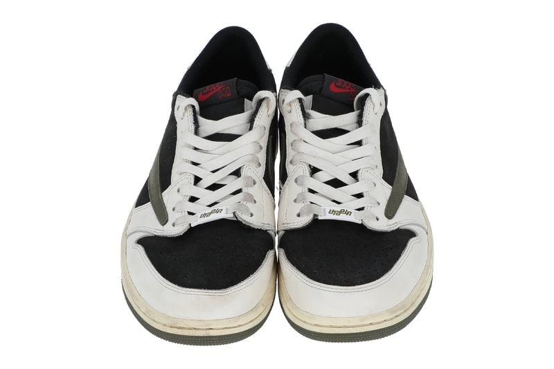 トラヴィス・スコットがステージで着用したエアジョーダン1 ロー カクタスジャックがオークションに登場 Travis Scott Air Jordan 1 Low Cactus Jack Stage Worn Custom Auction Info Date Buy Price 
