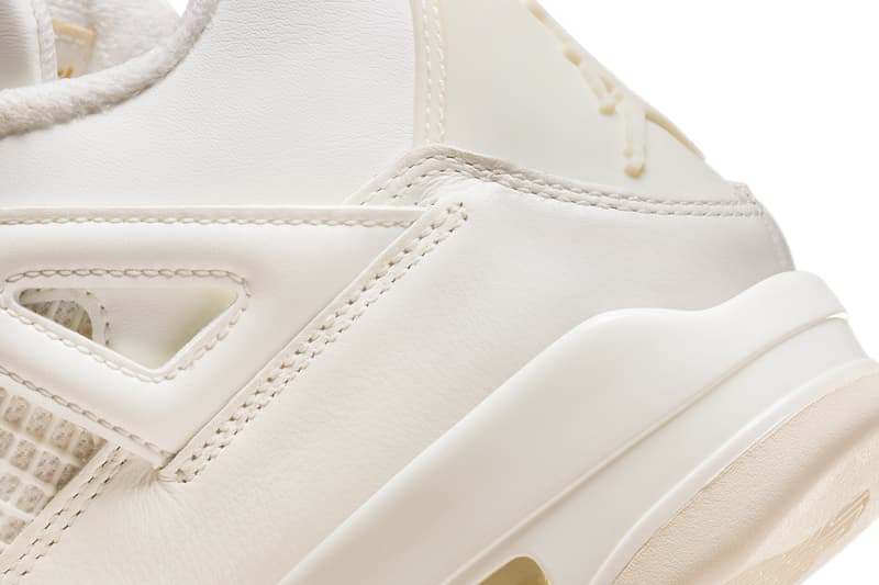 輝くゴールドのアクセントが目を引く新作 エアジョーダン 4 メタリックゴールド が国内発売決定 Air Jordan 4 Sail Metallic Gold AQ9129-170 Release Date info store list buying guide photos price