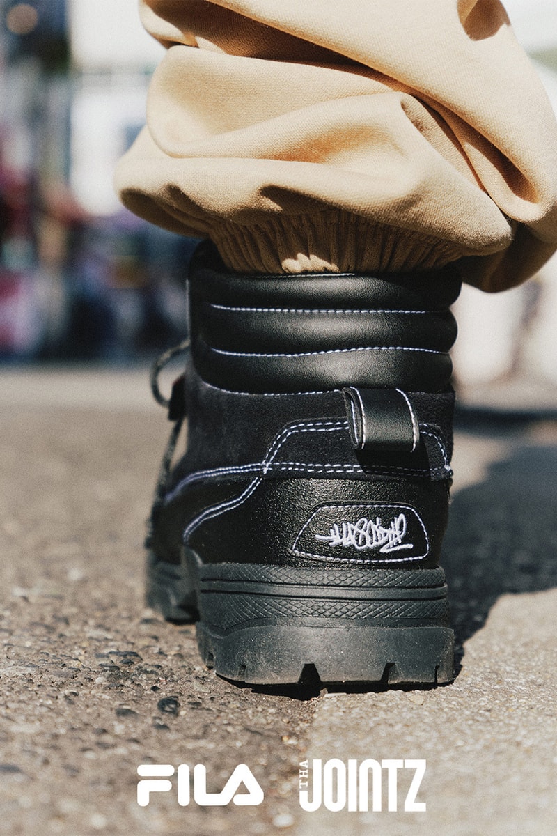 フィラが大阪発のヒップホップグループ ザ ジョインツとタッグを組んだコラボモデルを発売  FILA WEATHERTEC x Tha Jointz release info CarService kei hashimoto atmos