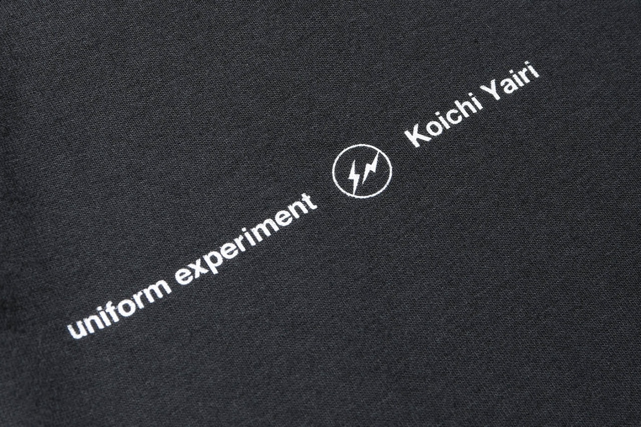アーティスト・矢入幸一 x フラグメント デザイン x ユニフォーム エクスペリメントのコラボアイテムが発売 Koichi Yairi x fragment design x Uniform Experiment collab items release info hiroshi fujiwara