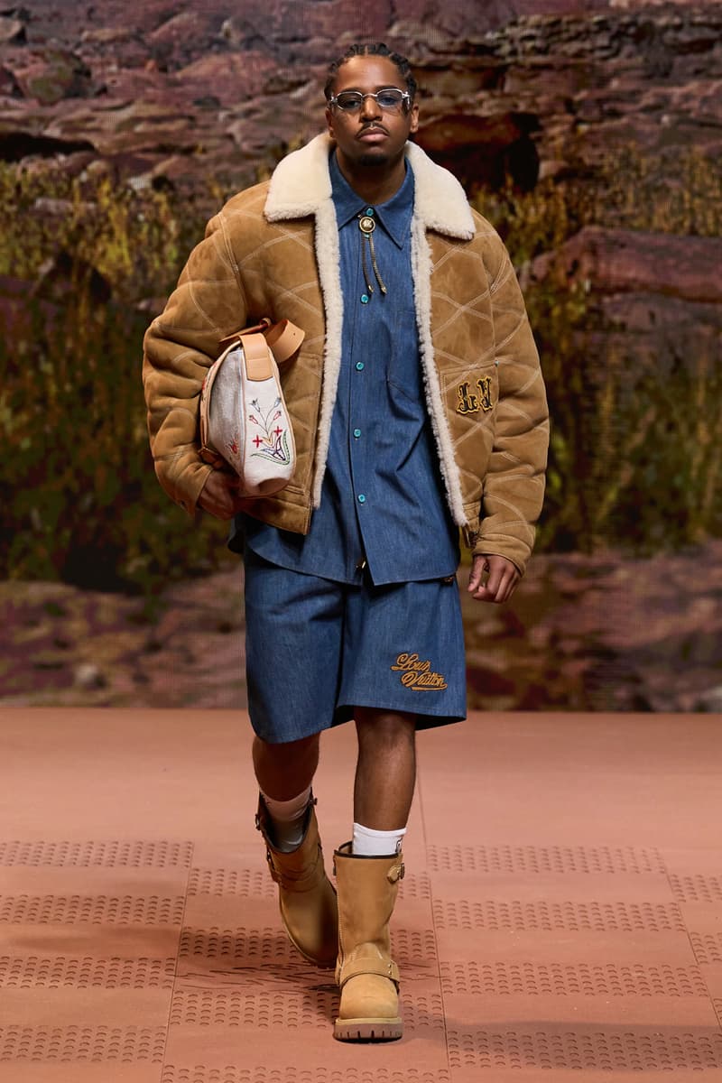 ルイ・ヴィトン 2024年秋冬メンズコレクション Louis Vuitton Fall Winter 2024 Paris Fashion Week menswear Pharrell Williams runway show harmonica cowboy western motifs timbaland boots swae lee sioux mumford and sons miley cyrus new song