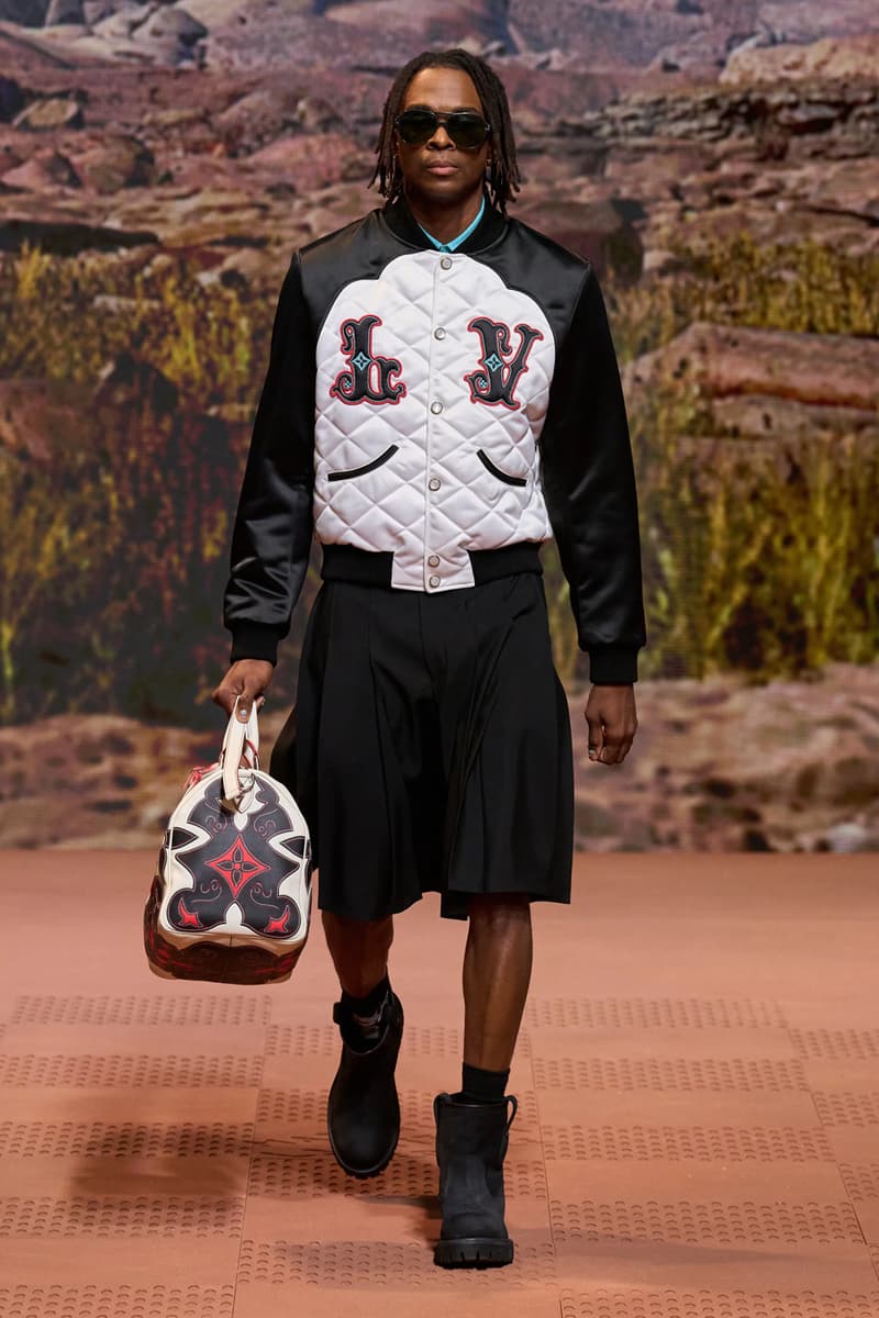 ルイ・ヴィトン 2024年秋冬メンズコレクション Louis Vuitton Fall Winter 2024 Paris Fashion Week menswear Pharrell Williams runway show harmonica cowboy western motifs timbaland boots swae lee sioux mumford and sons miley cyrus new song