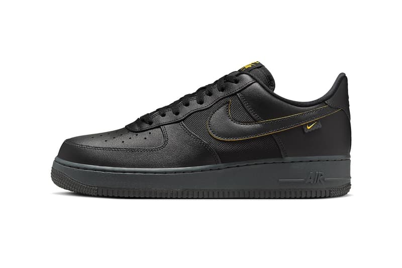 ナイキエアフォース1ローからリュクスな雰囲気の新作ブラック/ユニバーシティゴールドが登場 Nike Air Force 1 Low Black University Gold FZ4617-001 Release Info