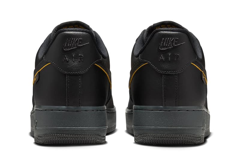 ナイキエアフォース1ローからリュクスな雰囲気の新作ブラック/ユニバーシティゴールドが登場 Nike Air Force 1 Low Black University Gold FZ4617-001 Release Info