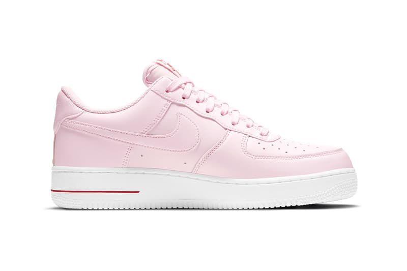 Nike からバレンタインムードを高める Air Force 1 “Rose”が再び登場 Nike Air Force 1 Low "Rose Pink" Restocks for the New Year 2024 january pink foam af1 low nike swoosh 