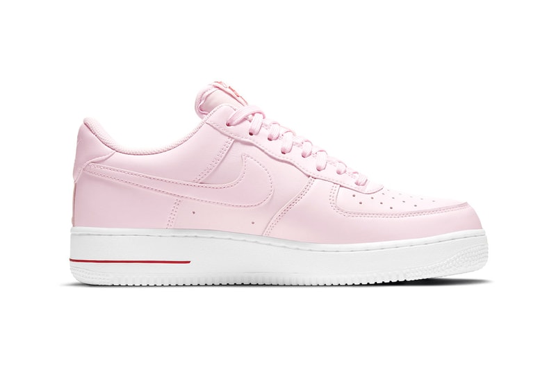 Nike からバレンタインムードを高める Air Force 1 “Rose”が再び登場 Nike Air Force 1 Low "Rose Pink" Restocks for the New Year 2024 january pink foam af1 low nike swoosh