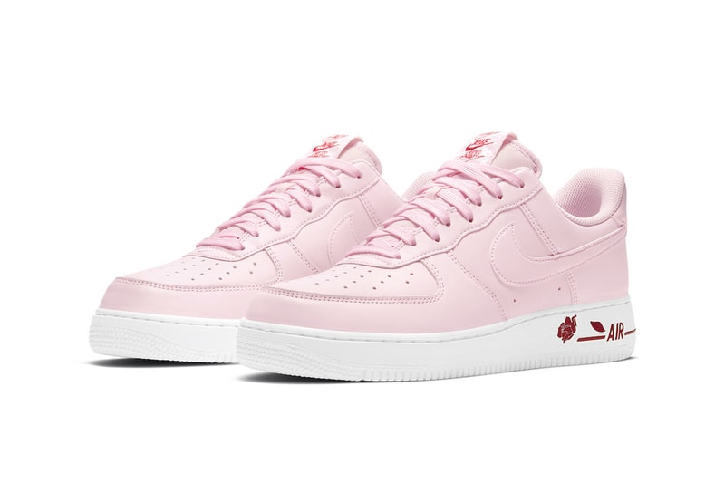 Nike からバレンタインムードを高める Air Force 1 “Rose”が再び登場 Nike Air Force 1 Low "Rose Pink" Restocks for the New Year 2024 january pink foam af1 low nike swoosh