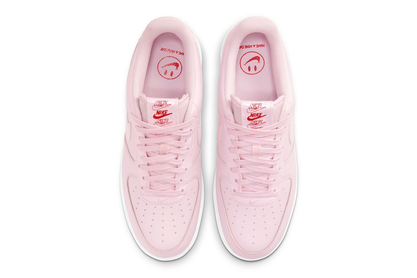 Nike からバレンタインムードを高める Air Force 1 “Rose”が再び登場 Nike Air Force 1 Low "Rose Pink" Restocks for the New Year 2024 january pink foam af1 low nike swoosh 