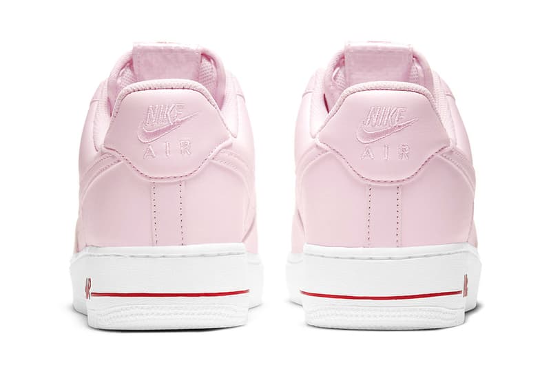 Nike からバレンタインムードを高める Air Force 1 “Rose”が再び登場 Nike Air Force 1 Low "Rose Pink" Restocks for the New Year 2024 january pink foam af1 low nike swoosh 