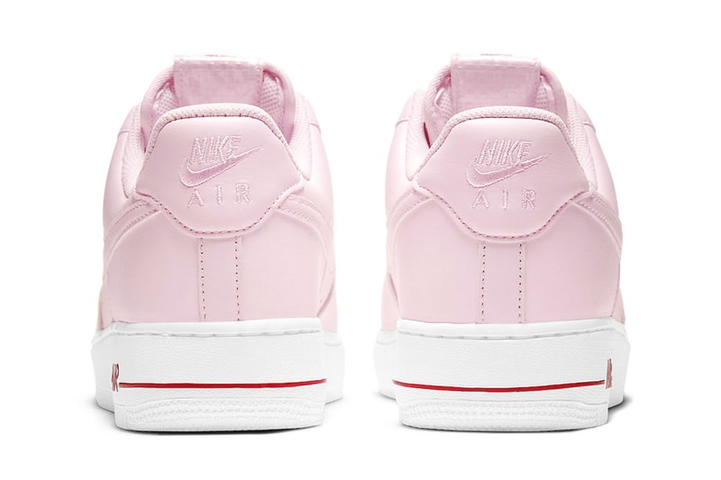 Nike からバレンタインムードを高める Air Force 1 “Rose”が再び登場 Nike Air Force 1 Low "Rose Pink" Restocks for the New Year 2024 january pink foam af1 low nike swoosh