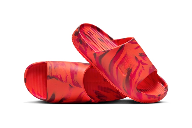 ナイキ カームスライドからマーブル模様が特徴的な新作が登場 Nike Calm Slide Mix Pattern FV5637-001 Release Info date store list buying guide photos price yeezy vibes ye kanye west adidas yzy