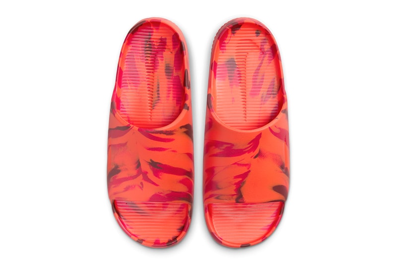 ナイキ カームスライドからマーブル模様が特徴的な新作が登場 Nike Calm Slide Mix Pattern FV5637-001 Release Info date store list buying guide photos price yeezy vibes ye kanye west adidas yzy