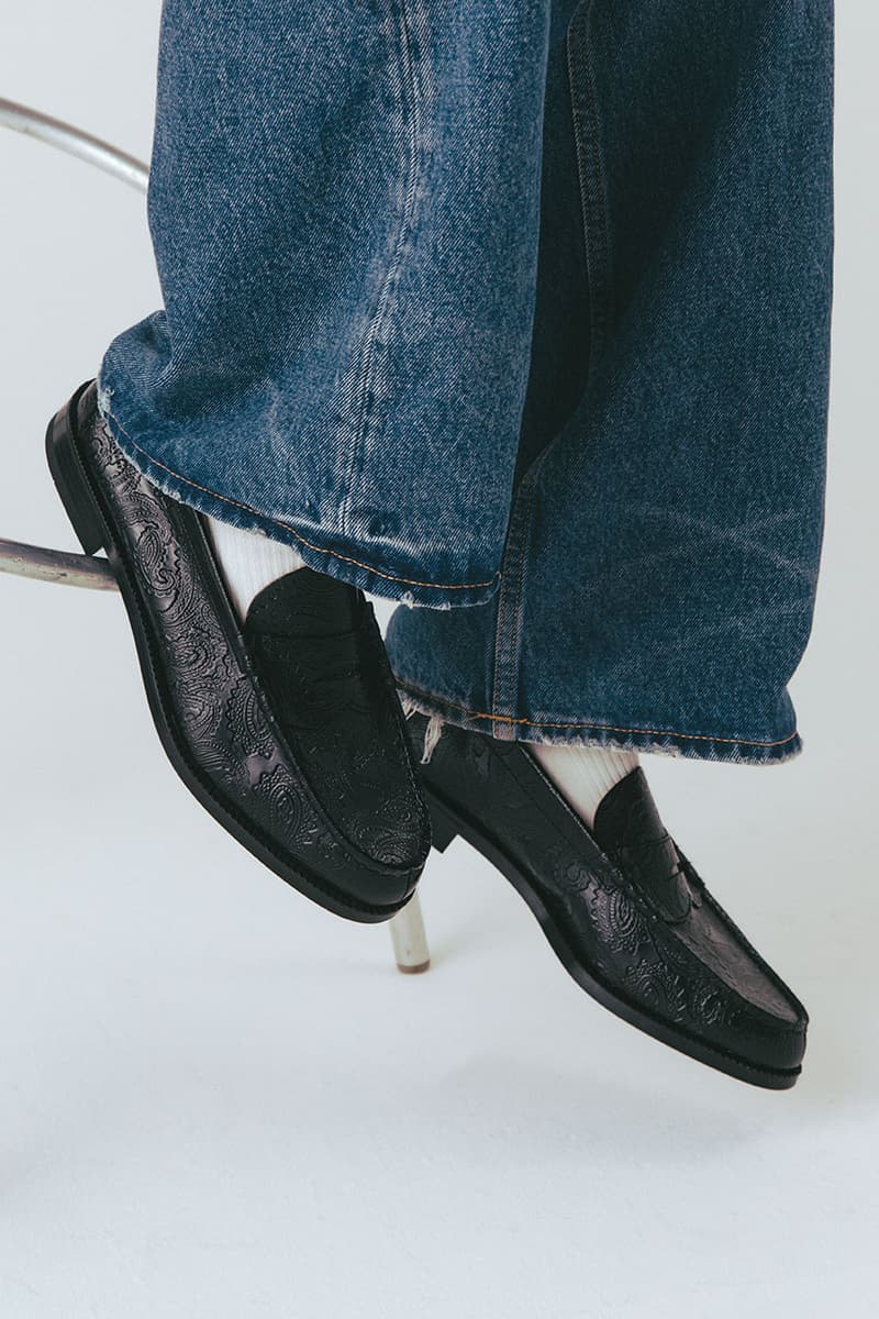 ケンフォード ファインシューズのフラグシップモデル ブラック ペイズリー ローファーの新ルックが公開 the kenford fineshoes flagship model black paisley loafers resale info