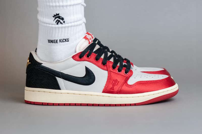 マイケル・ジョーダンの息子 マーカス主宰のトロフィールームxエアジョーダン 1の着用画像が浮上 Trophy Room Air Jordan 1 Low OG FN0432-100 Release Date info store list buying guide photos price