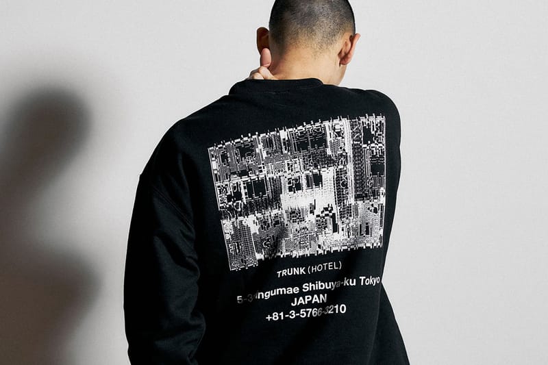 TRUNK(HOTEL) が河村康輔とコラボしたスウェットシャツを数量限定発売