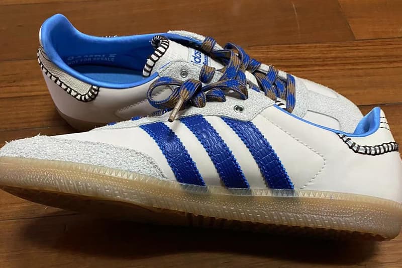 ウェールズ・ボナー x アディダス オリジナルス サンバの2024年秋冬シーズンの新作が浮上 The First Wales Bonner x adidas Samba of 2024 Is Electric fashion week instagram woganwodeyang grace sneaker footwear shoe price release link drop