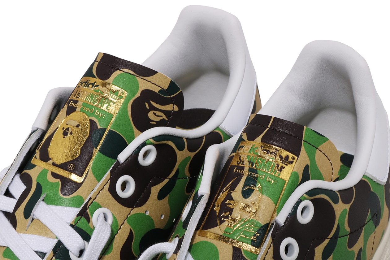 ア・ベイシング・エイプ x アディダス オリジナルスから “ABC カモ” 仕様の新作  Stan Smith BAPE®︎ が登場 A BATHING APE®︎ x adidas Originals Stan Smith BAPE®︎ “ABC CAMO” 2024 release info