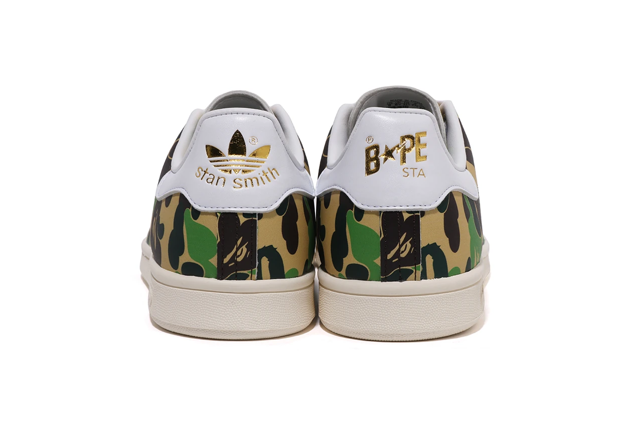 ア・ベイシング・エイプ x アディダス オリジナルスから “ABC カモ” 仕様の新作  Stan Smith BAPE®︎ が登場 A BATHING APE®︎ x adidas Originals Stan Smith BAPE®︎ “ABC CAMO” 2024 release info