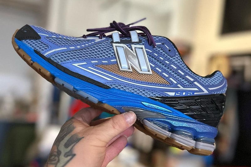 アクション・ブロンソン x ニューバランス 1906R “メデューサ・アズール” をチェック  Action Bronson x New Balance 1906R “Medusa Azúl” detail look