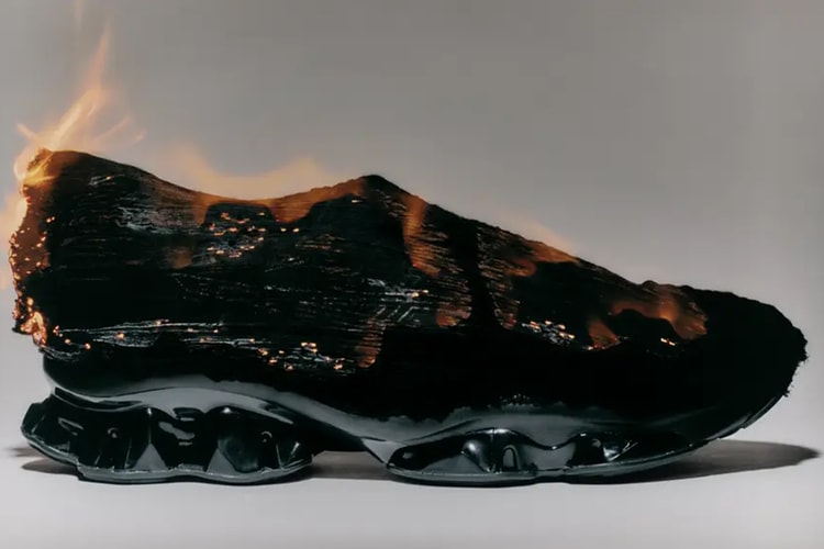 AIREI x ASICS から“火を付けて燃やした” GEL-QUANTUM KINETIC が発売