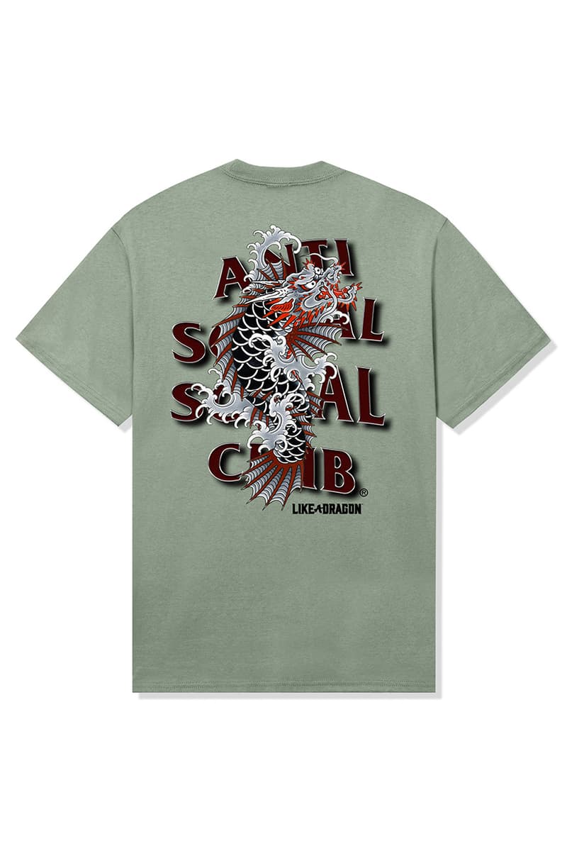 アンチソーシャルソーシャルクラブが『龍が如く』との初コラボレーションを発表 anti social social club Ryū ga Gotoku yakuza collab collection release info