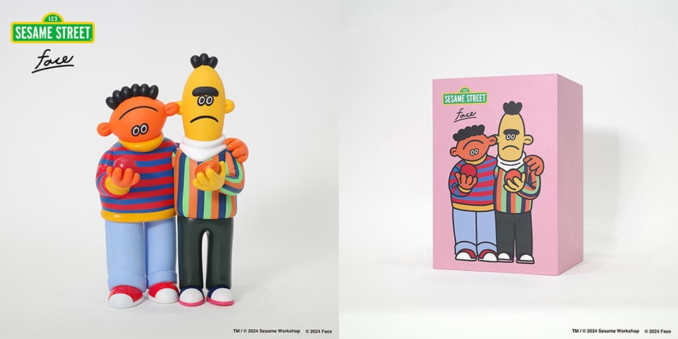face セサミストリートBert and Ernie Figure kaws 