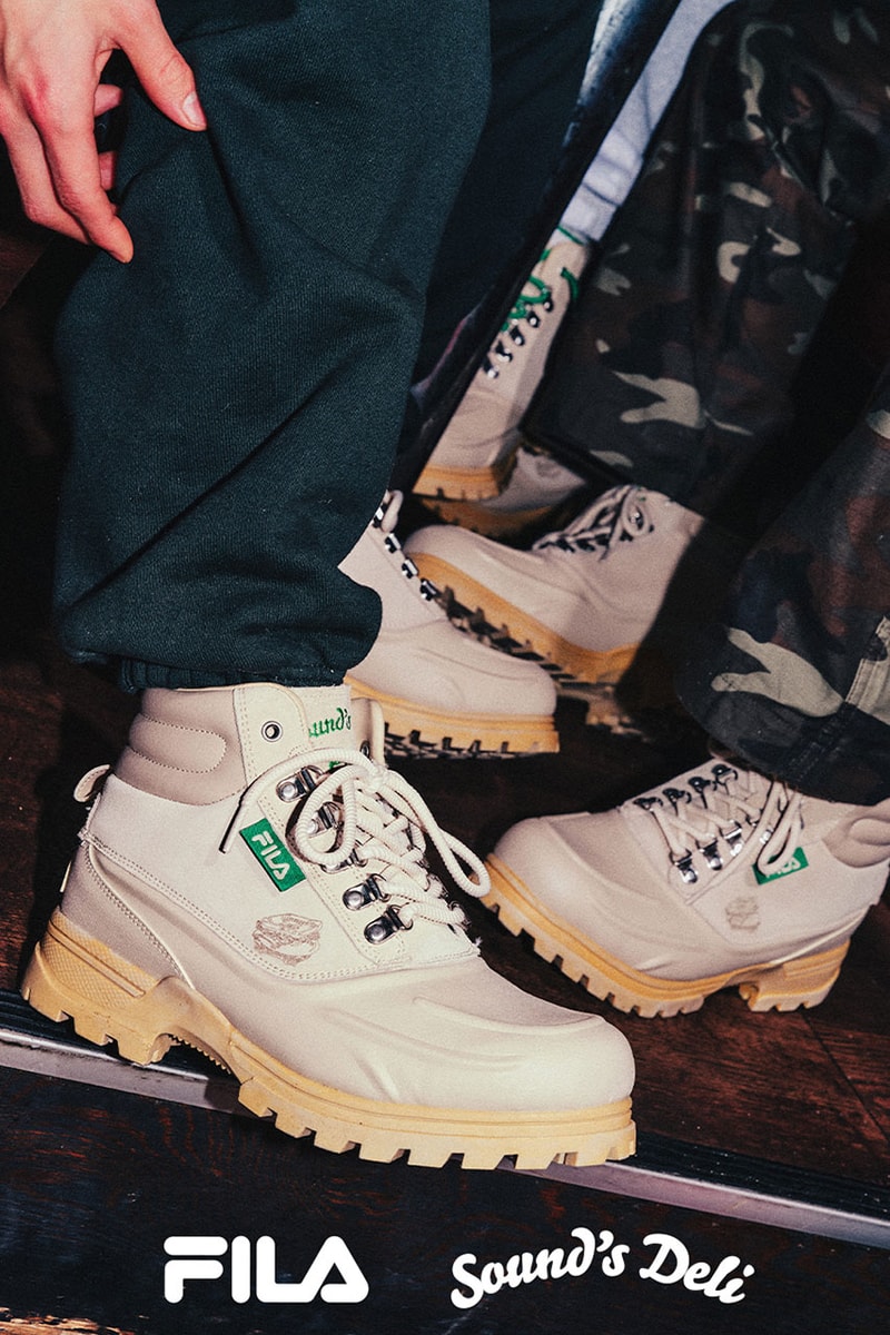 フィラが東京発のヒップホップクルーサウンズデリとのコラボシューズを発売 fila sounds deli collabo weathertec release info