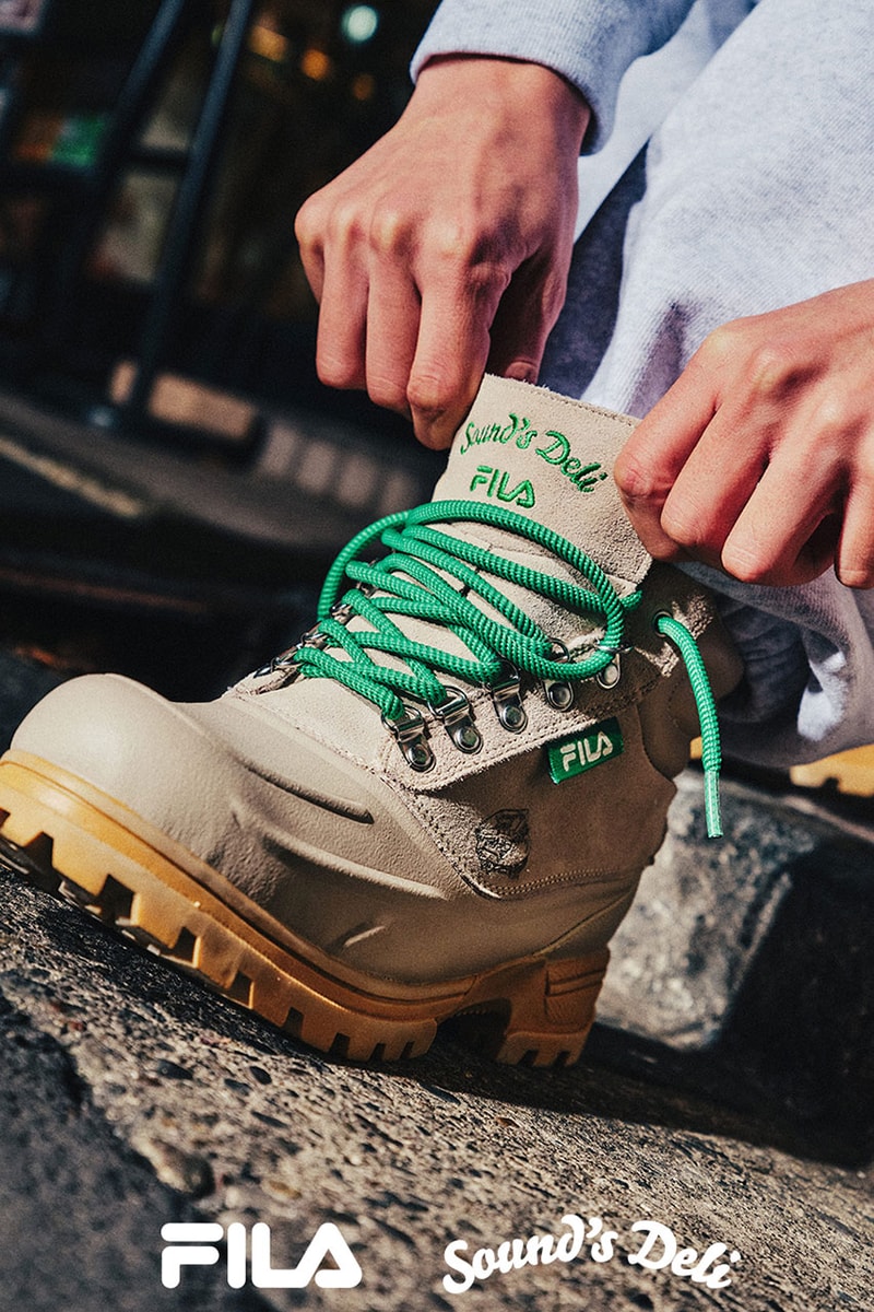 フィラが東京発のヒップホップクルーサウンズデリとのコラボシューズを発売 fila sounds deli collabo weathertec release info