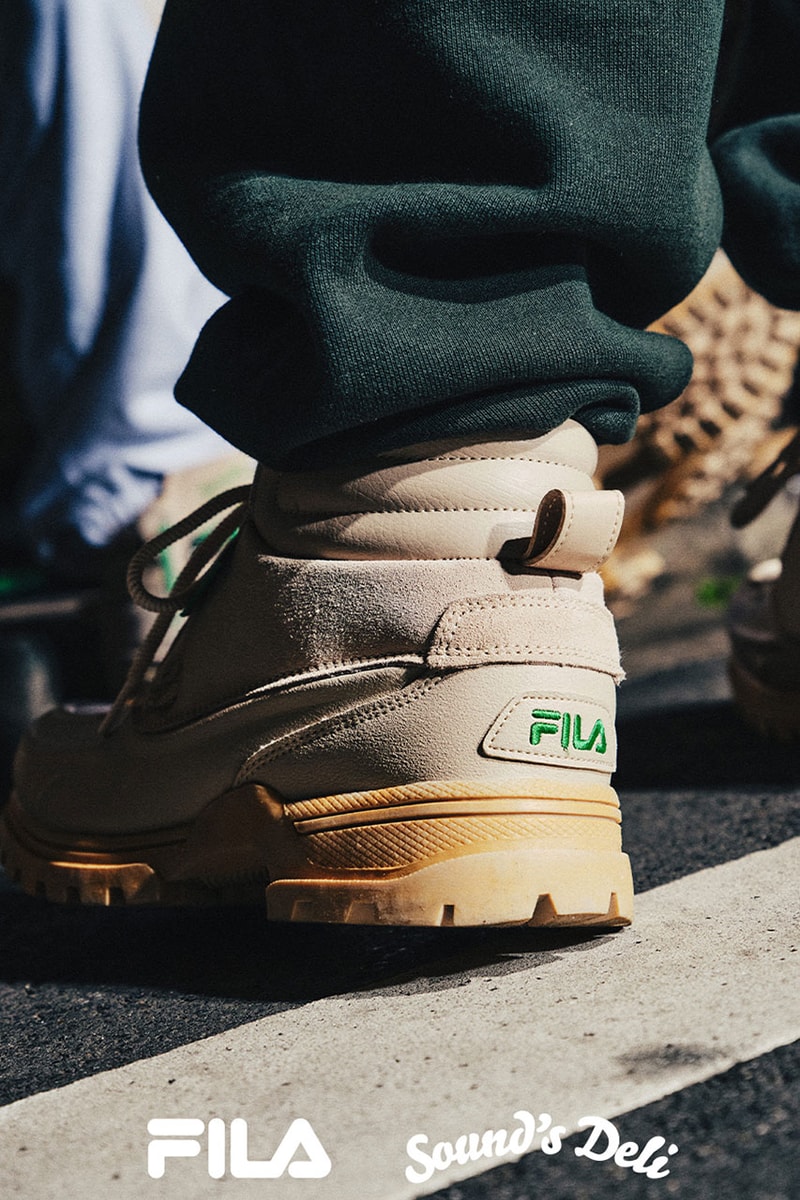フィラが東京発のヒップホップクルーサウンズデリとのコラボシューズを発売 fila sounds deli collabo weathertec release info