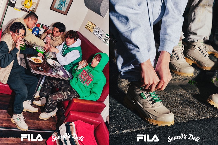 FILA が東京発のヒップホップクルー Sound’s deli とのコラボシューズを発売