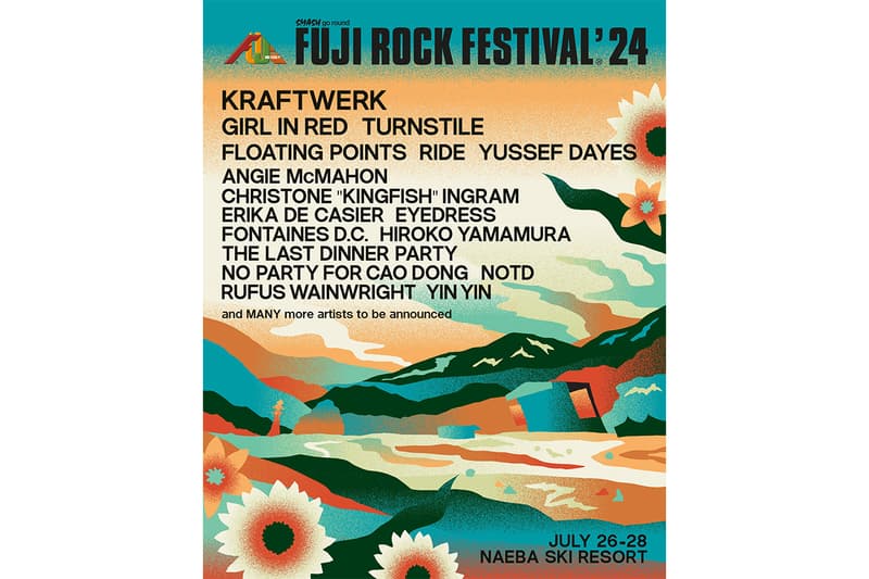 フジロック フェスティバル ’24 の出演アーティスト第1弾が発表  Fuji Rock Festival 2024 1st line up info