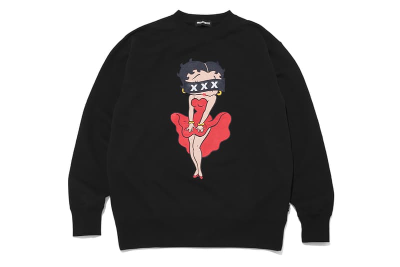 ゴッドセレクショントリプルエックスがベティブープとのコラボレーションを発表 god selection xxx betty boop collab items release info