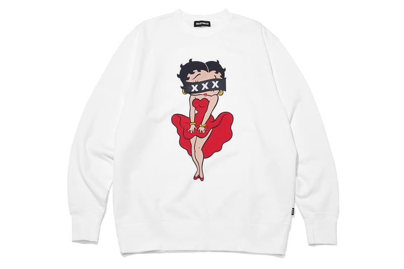 ゴッドセレクショントリプルエックスがベティブープとのコラボレーションを発表 god selection xxx betty boop collab items release info