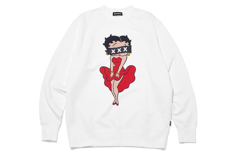 ゴッドセレクショントリプルエックスがベティブープとのコラボレーションを発表 god selection xxx betty boop collab items release info