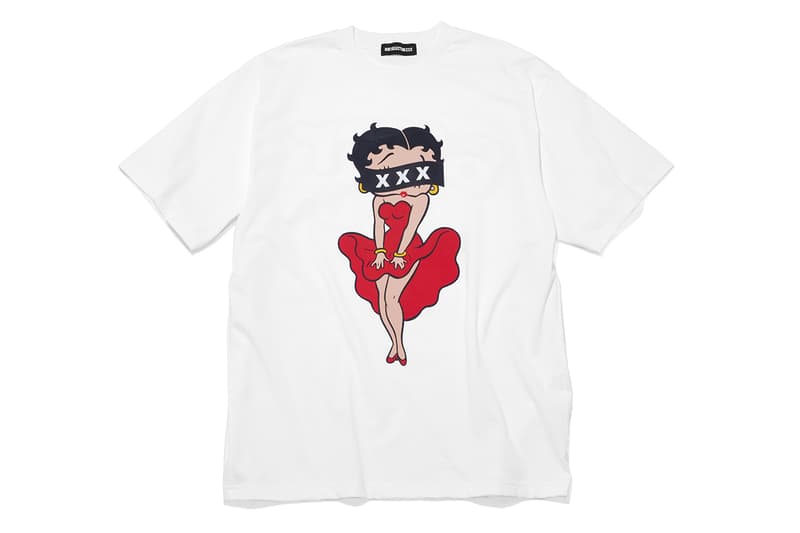 ゴッドセレクショントリプルエックスがベティブープとのコラボレーションを発表 god selection xxx betty boop collab items release info