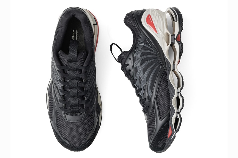 グラフペーパーxミズノが“墨”をテーマとしたコラボモデルを発売 graphpaper mizuno WAVE PROPHECY LS collab release info