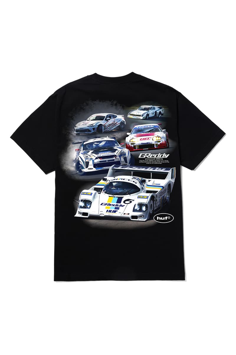 ハフがアフターパーツブランド グレッディとのコラボレーションを発表 huf greddy collab collection release info